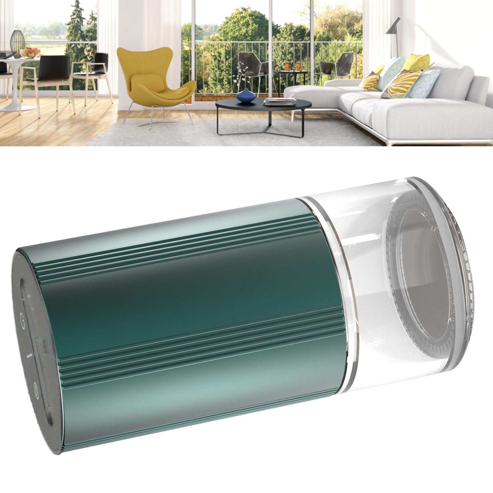 Auto Diffusor, 110 Ml, Wasserloser Diffusor für ätherische Öle mit Timer, USB, Superleiser Kabelloser Aromatherapie Diffusor für ätherische Öle, Batteriebetrieben, für