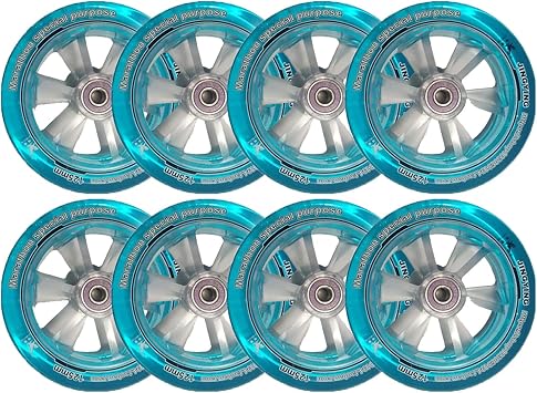 N/A RipStik 83A 88A 110mm 125mm Competition Wheels, Marathon Wheels, Rollerblade Wheels with Bearings, 83a, 110mm