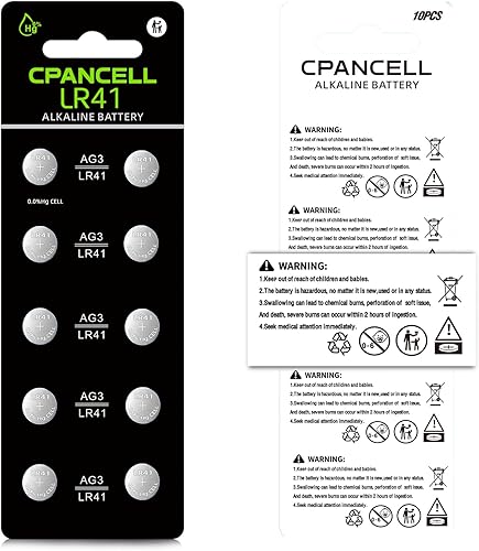 Miniatura 4 de LR41 SR41 AG3 A63 L736 Batería 1.5V Botón de pilas de monedas (20 unidades)