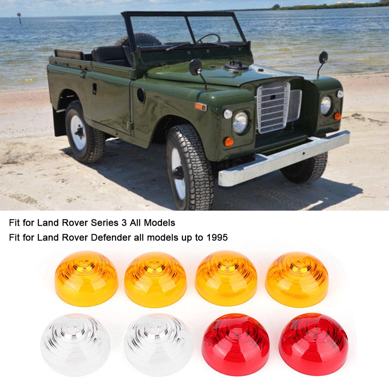 EBTOOLS pour Clignotant Kit de lentille de Lampe de Clignotant latéral 8 pièces pour série 3/ Clignotant Lentille Feu arrièr