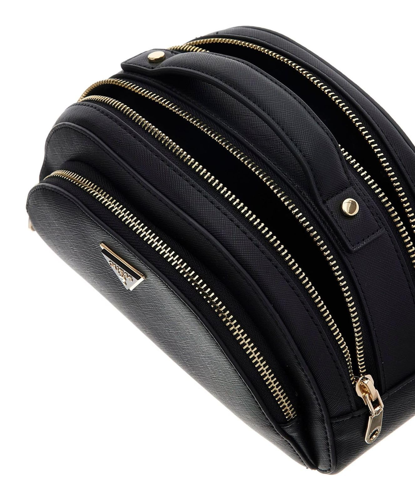 GUESS Kulturbeutel Beauty Case Double Zip Black schwarz