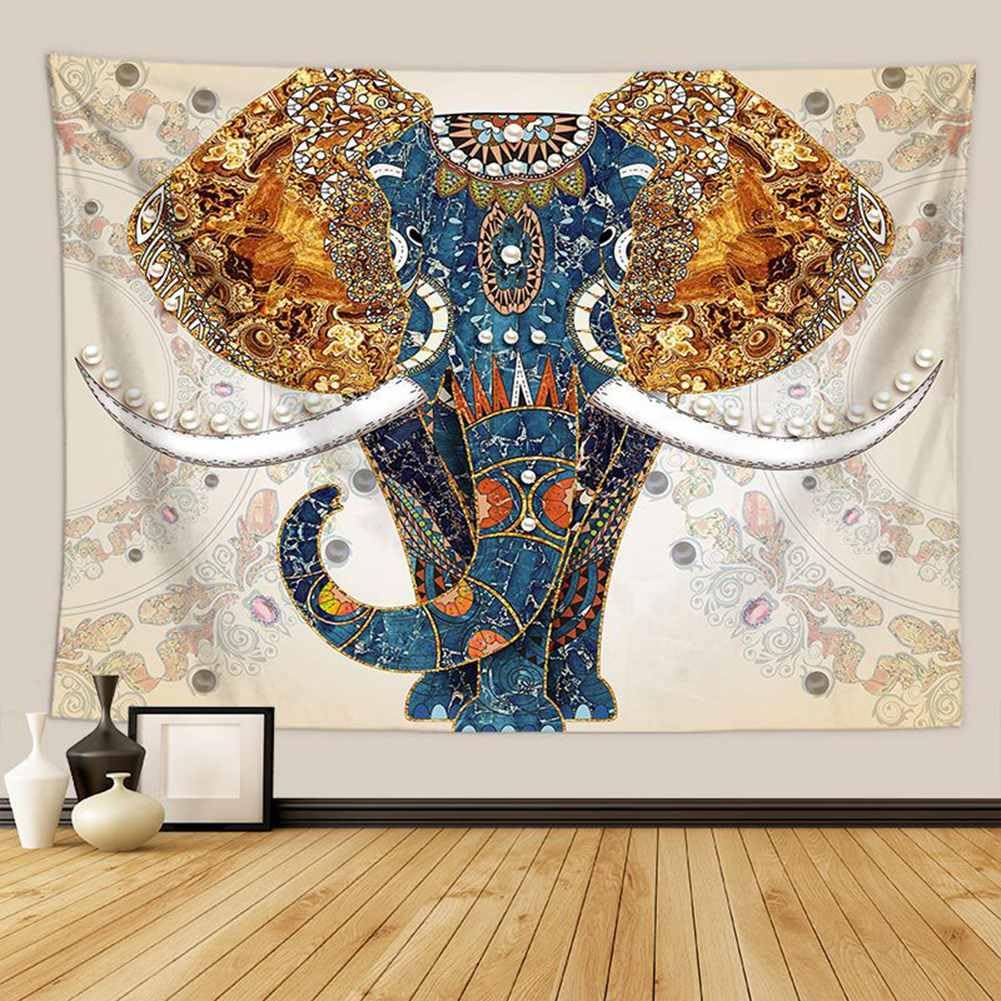 Handicrunch Arazzo Elefante Albero Della Vita - Bianco E Nero, Stile Hippie E Gypsy