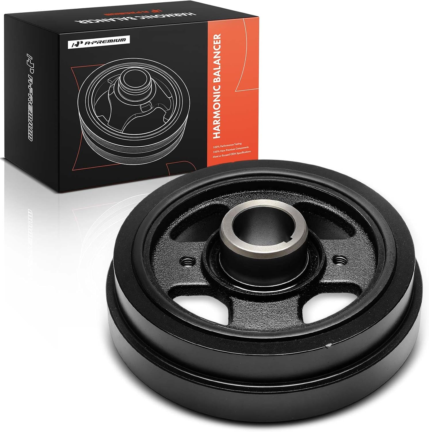 A-Premium Engine Harmonic Balancer Crankshaft Pulley Compatible with Toyota Camry 2018-2024, RAV4 2019-2023, Avalon 2019-2022