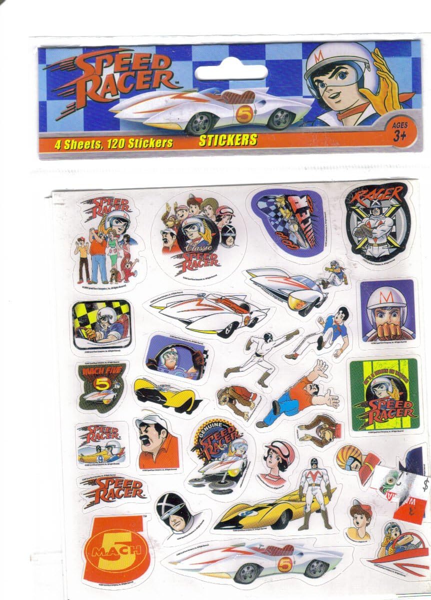 Amazon.com: Speed Racer Scrapbook Stickers (073SR) : Arts, Crafts & Sewing