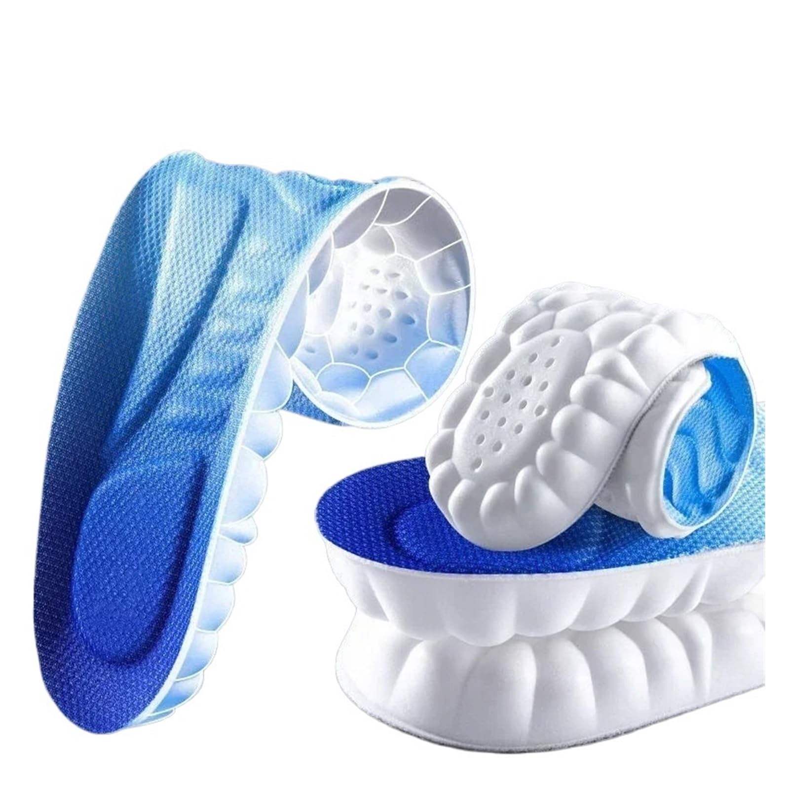 1 paar 4d Inlegzolen Massage Super Zachte Sportschoenen Binnenzool Steunzool Orthopedische Inserts Voor Voeten Running Manden Schoenzool unisex