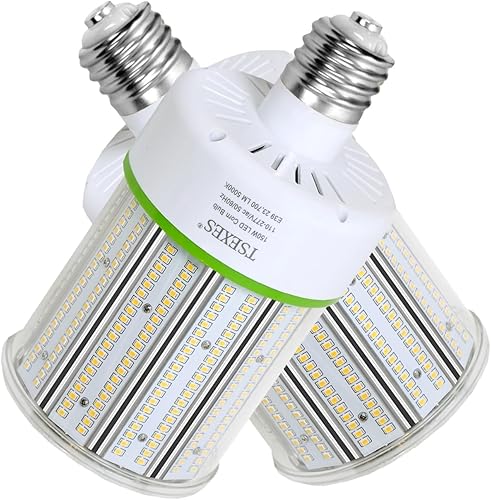 Paquete de 2 bombillas LED de maíz de 150 W, base Mogul E39, 23700 Lm 5000 K, bombilla de repuesto de halogenuros metálicos HID CFL para iluminación