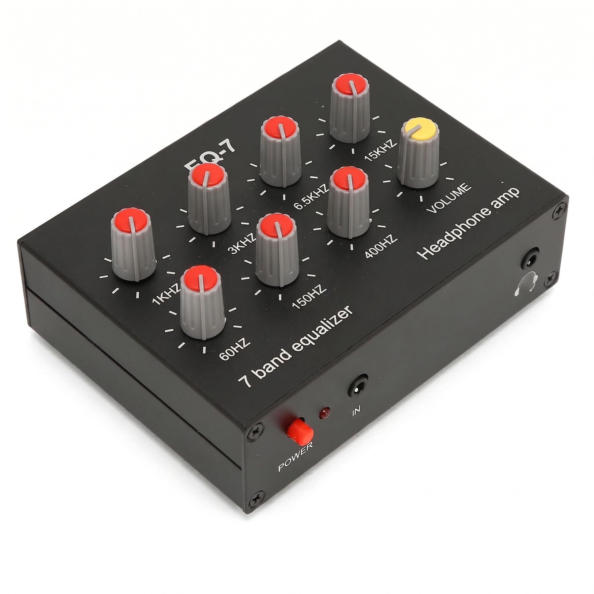 7-Band-Auto-Audio-Grafik-Equalizer Sound-Equalizer -Ausgang Eingang 12 DB High Bass-Einstellung Zweikanal-Digital-Equalizer