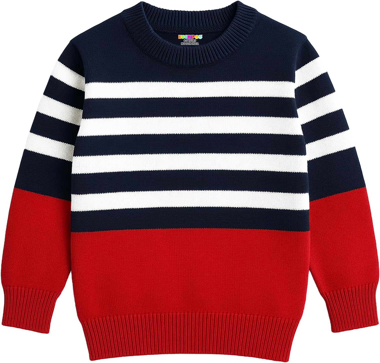 Boys' Winter Wear Knitted Sweater | Full Sleeves Warm Pullover | Casual & Stylish Kids' Jumper