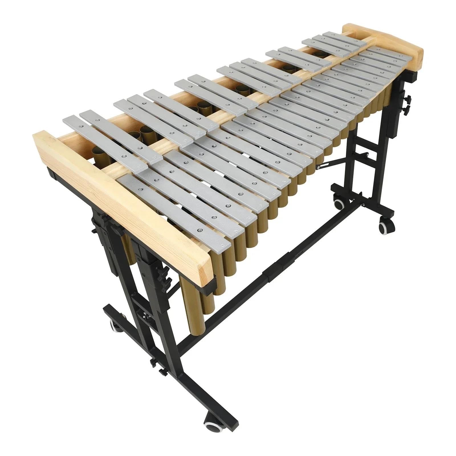 Xylophon-Instrument Für Erwachsene 37 Noten Xylophon Glockenspiel Aluminium Xylophon Professionelles Percussion-Musikinstrument Mit Ständerschlägeln