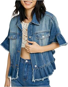 ジャケット・アウター Lace Trim Ruffle Sleeve Jacket Lace Trim Ruffle Sleeve Jacket - MISTREASS