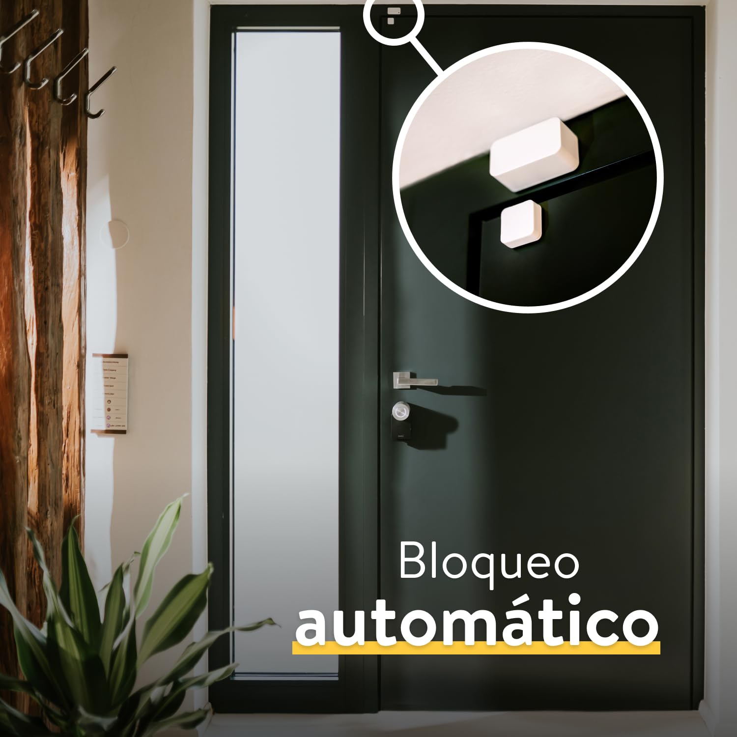 nuki Sensor inteligente de puerta para Smart Lock, notificaciones (abierta, cerrada) a distancia, Bluetooth, accesorios para cerradura electrónica