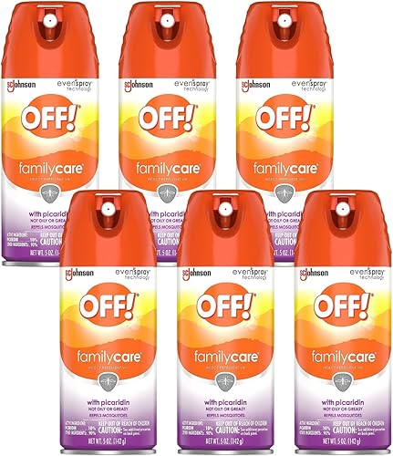 OFF! Family Care - Aerosol de picaridina, 5 onzas (paquete de 6)