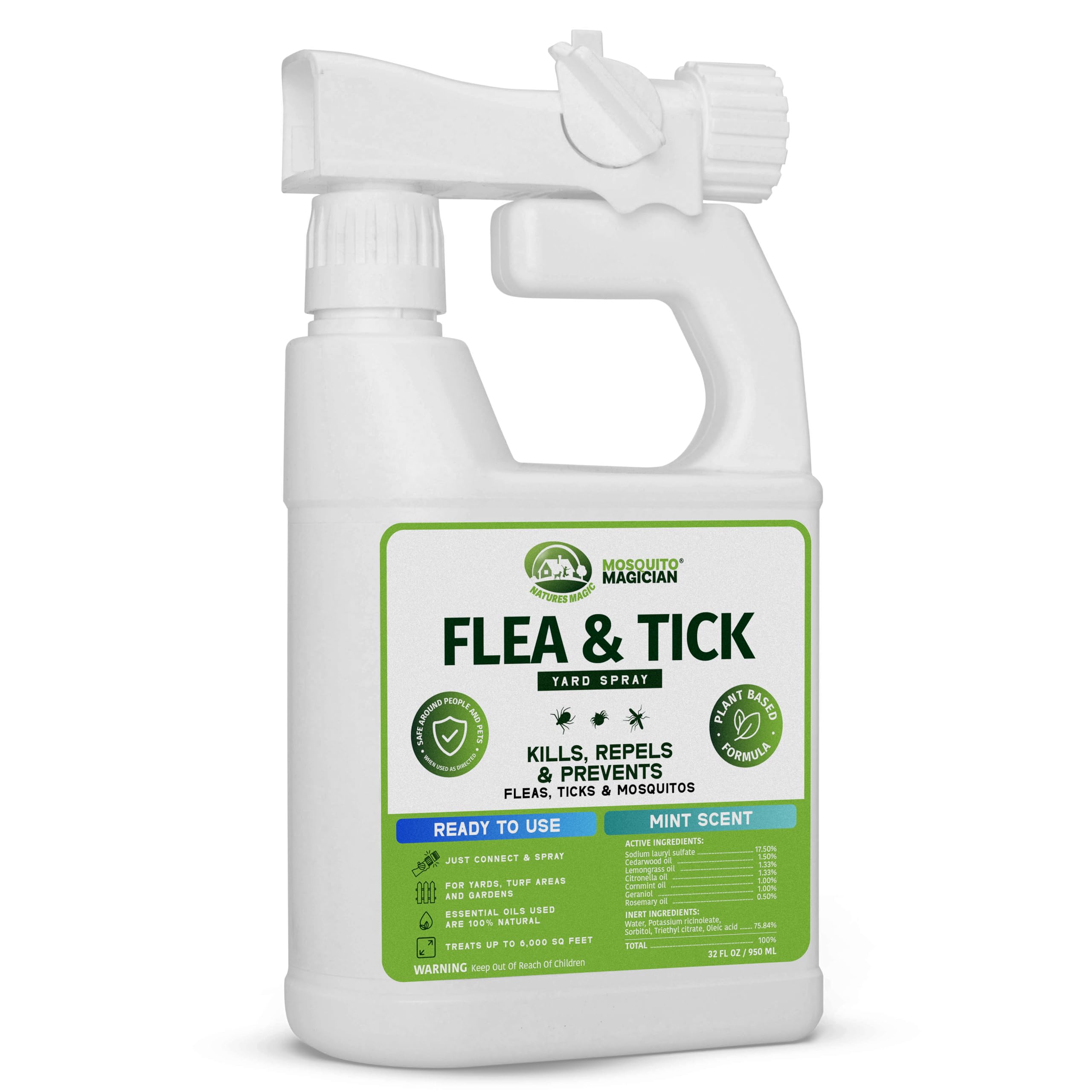 Hose End Sprayer for FLEA & TICK Mint Scent