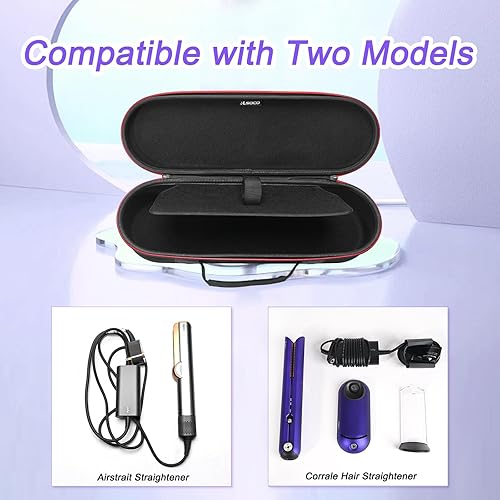 Miniatura 4 de RLSOCO Estuche de viaje para alisador de cabello Dyson AirstraitCorrale, estuche de almacenamiento para alisador Dyson de cerámica Airstrait de