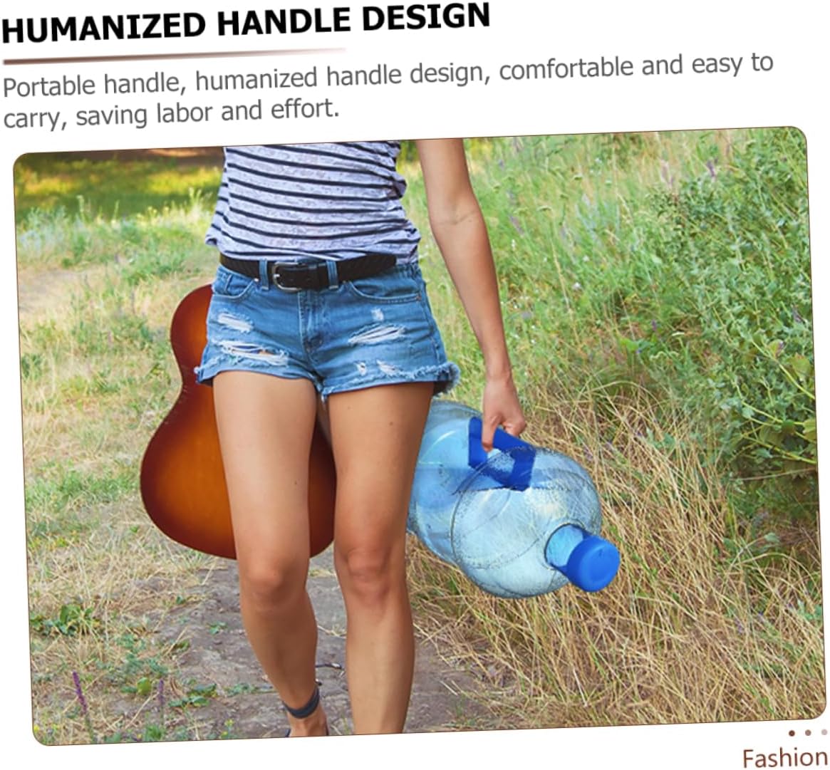 2pcs Thickened Pet Water Containers Large Storage Bottle Portable Handle for Camping Hiking Outdoor