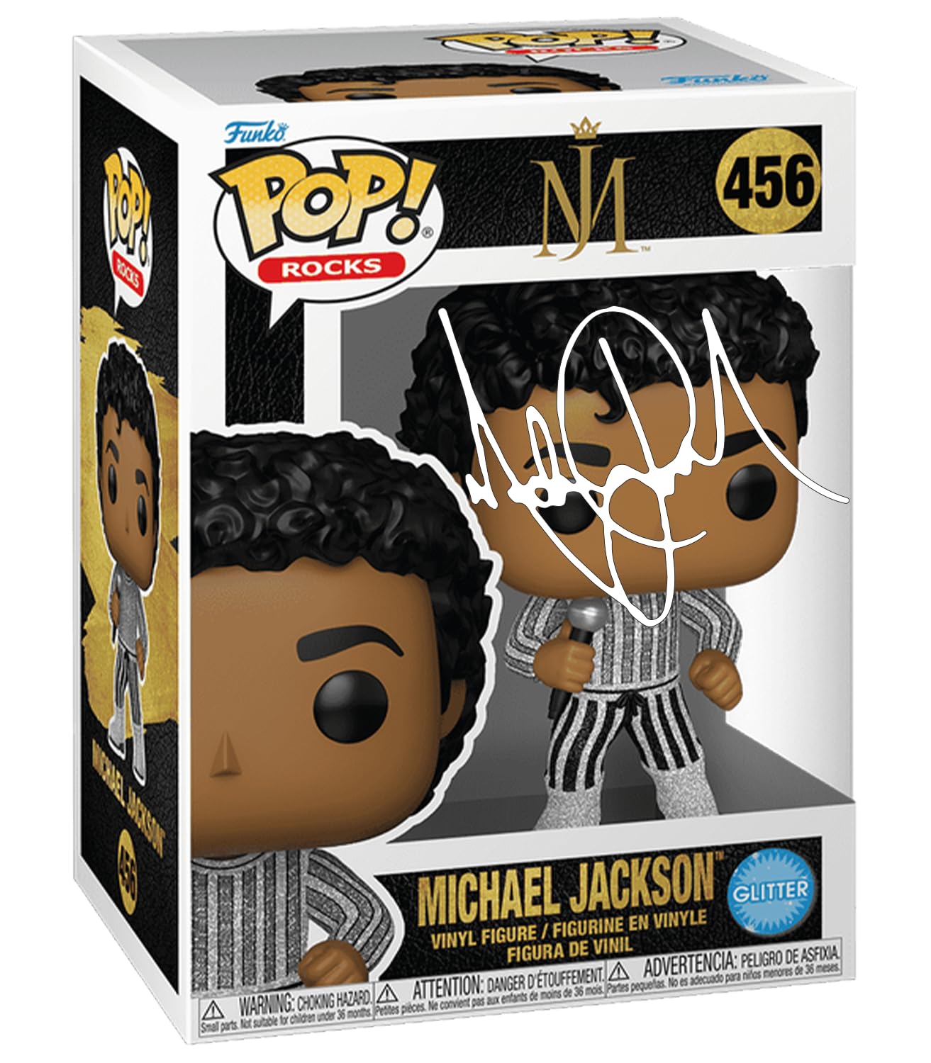 Michael Jackson #456 Rock With You Glitter Facsimile Signed