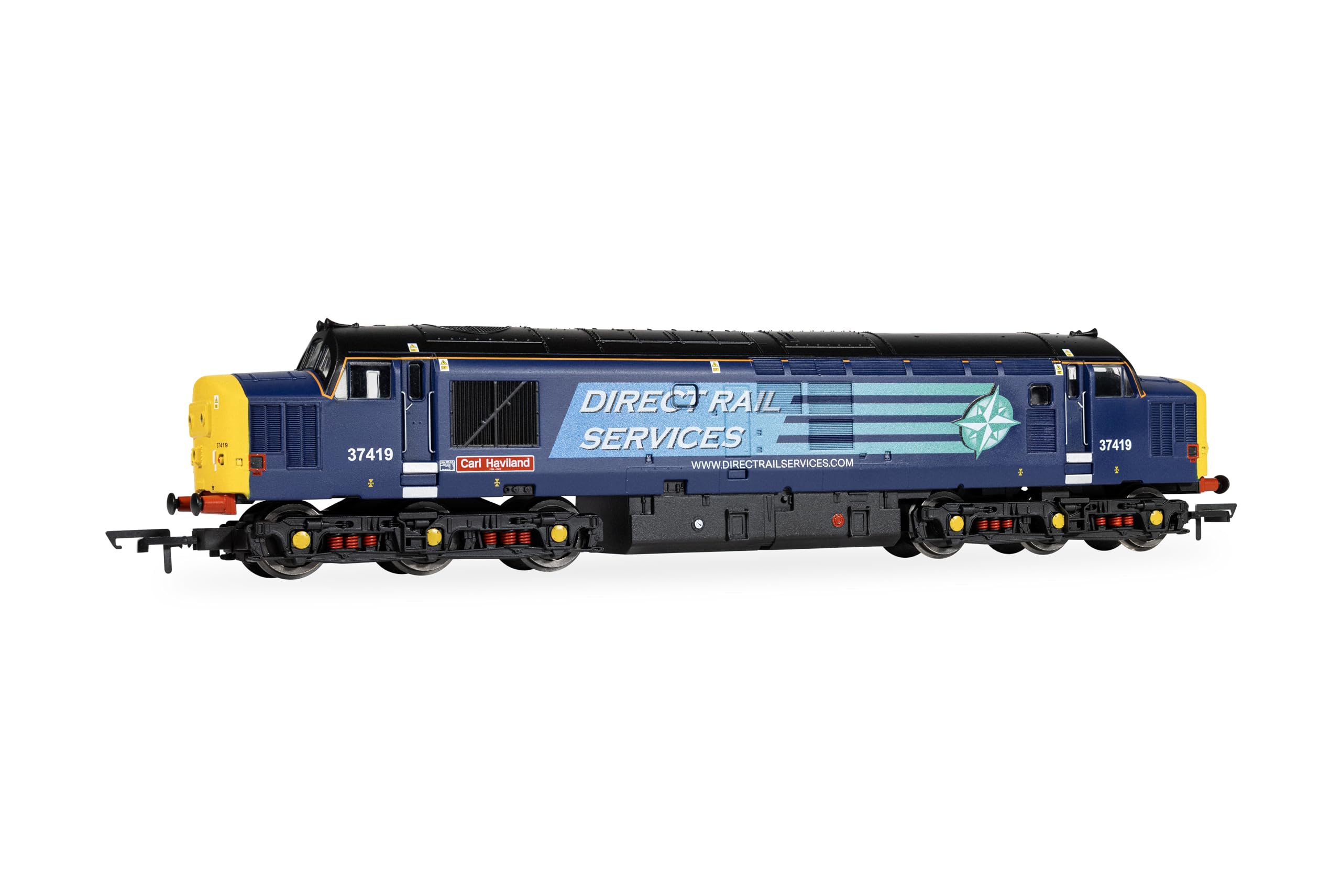 Hornby - R30437TXS Eisenbahn - DRS - Klasse 37 - 'Carl Haviland' 37419 (mit DCC-Sound) Lokomotive Epoche 11 Modellzug