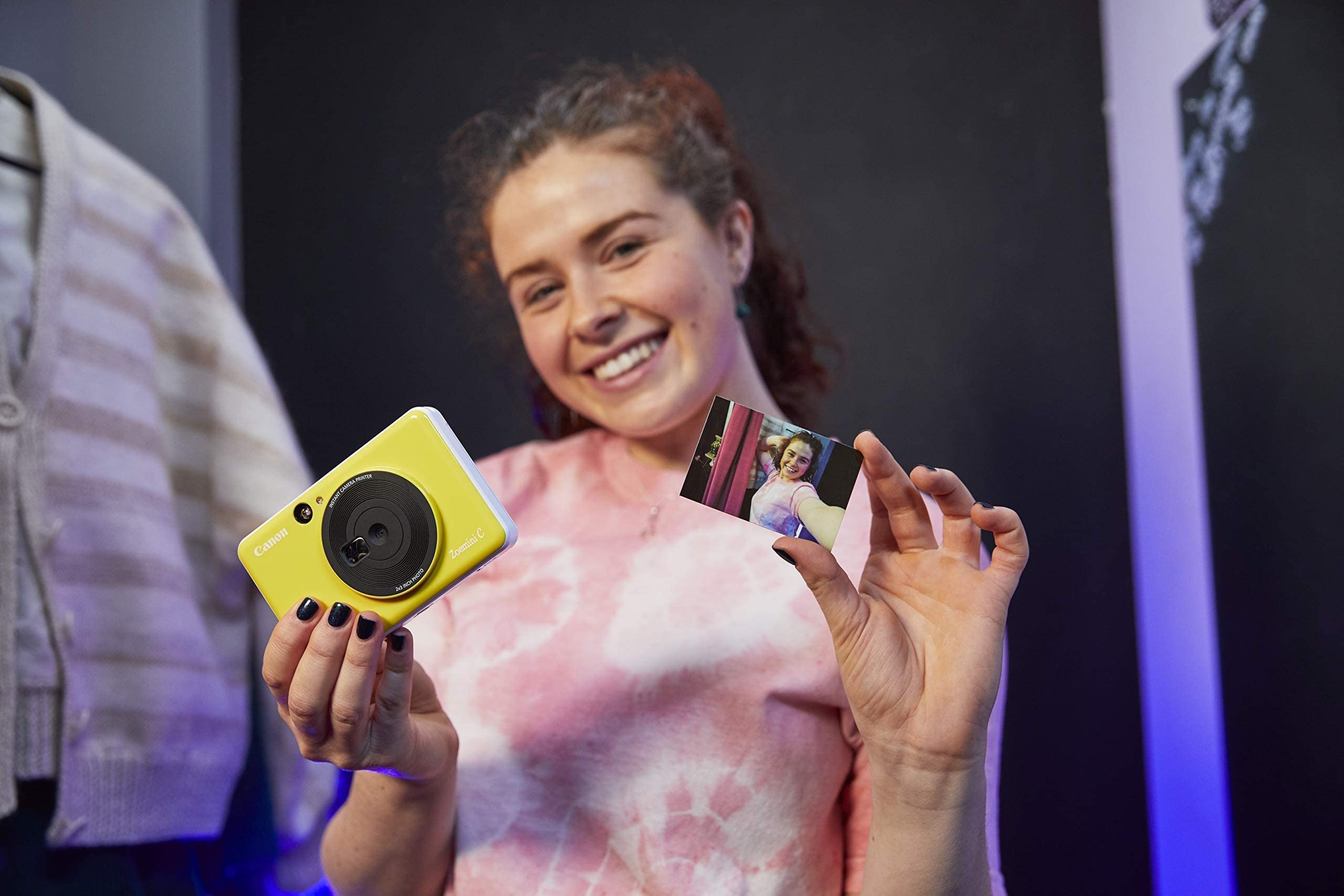 Canon Zoemini C - Fotocamera istantanea, Giallo Limone