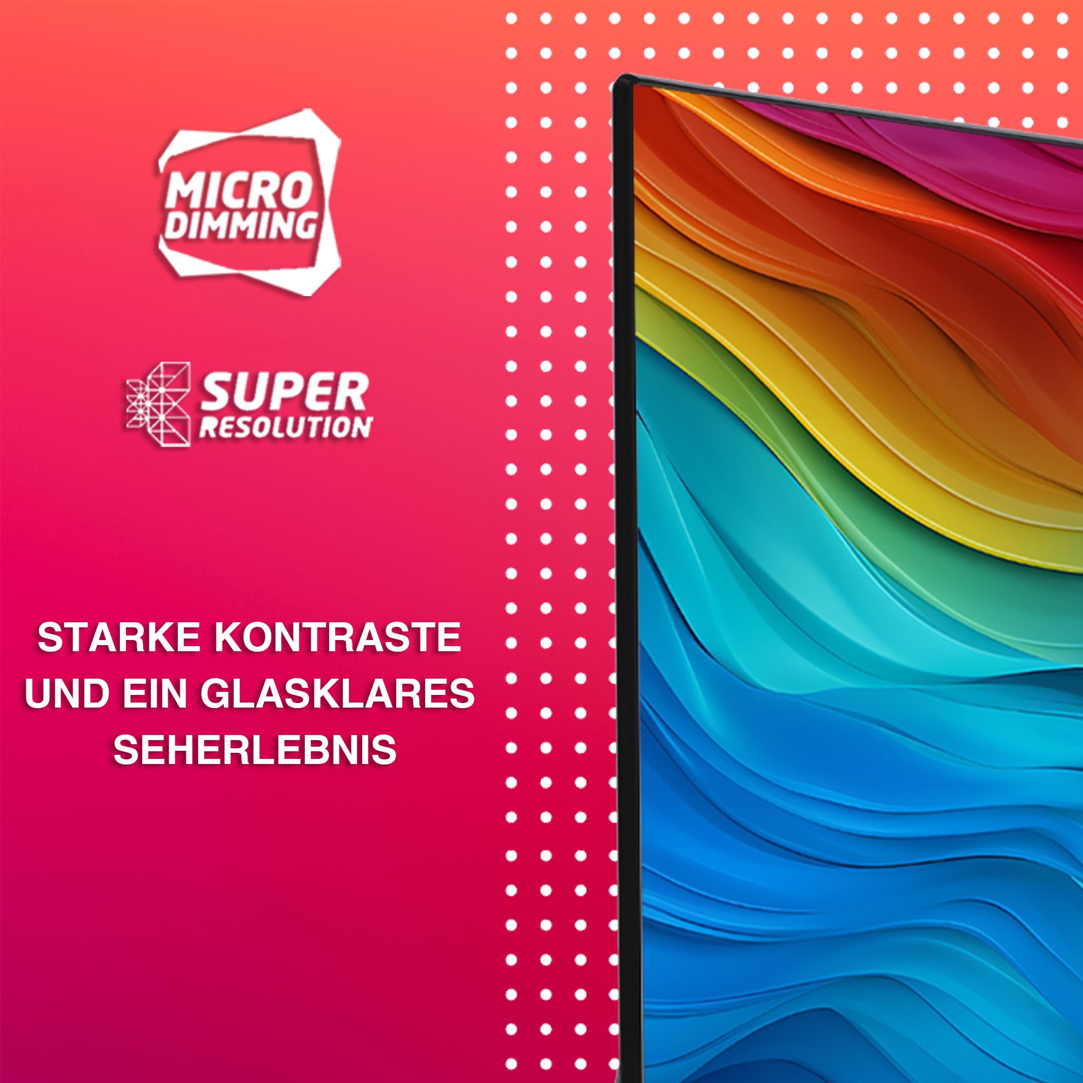 Telefunken QLED TV 32 pulgadas TV Full HD Android Smart TV (HDR, triple sintonizador, Bluetooth) QF32AN750S