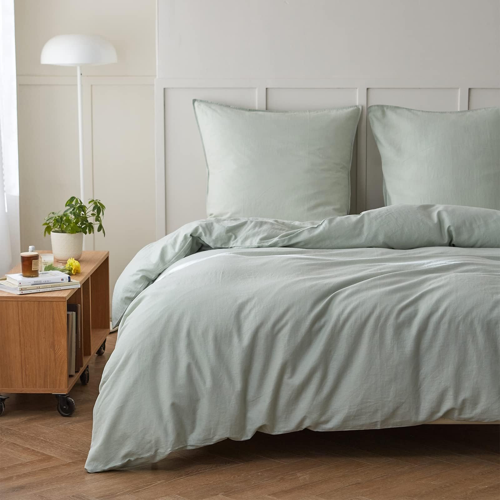 Hortensien Bettwäsche 135x200 - Bügelfreies 3-teiliges Set Mit Kühlender Mikrofaser