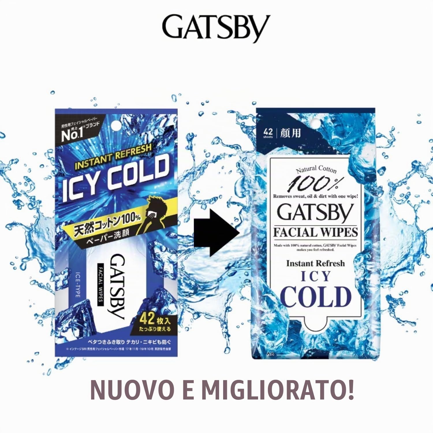 GATZBY Facial Paper Ice Type 42 sheet (japan import)