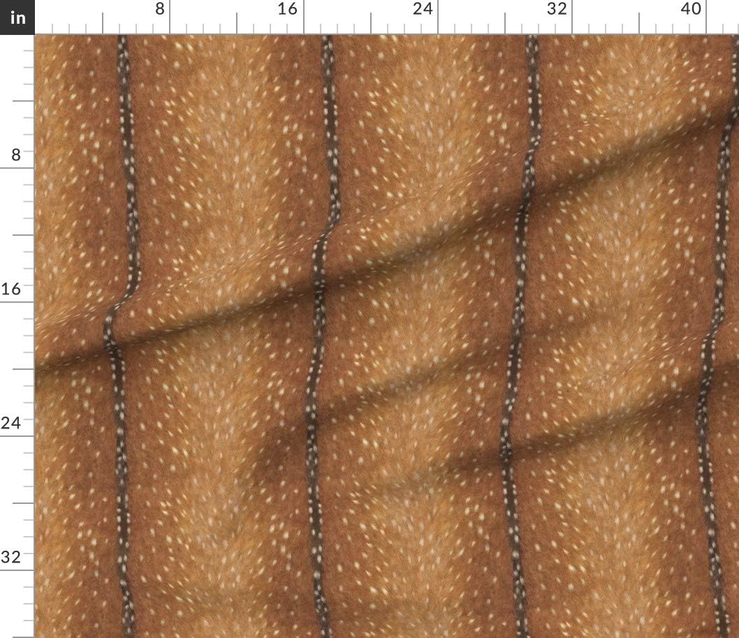 Spoonflower Fabric - Deer Hide Fawn Skin Doe Printed on Petal Signature Cotton Fabric by The Yard - Sewing Quilting Apparel Crafts Decor