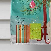 Vista 473 de Caroline's Treasures BB4243GF Bandera de jardín con texto en inglés «Merry Christmas» con texto en inglés «Merry Christmas», bandera decorativa