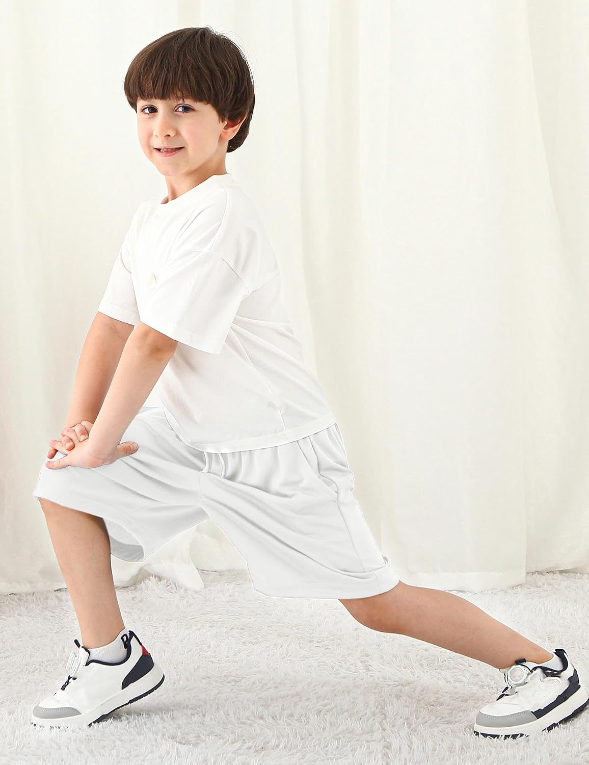 Boys Athletic Shorts Mesh Basketball Soccer Shorts Breathable Quick Dry Running Gym Shorts for Youth 5-18 Years
