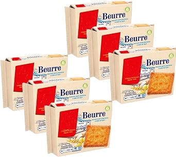 Traditional Salted Butter Biscuit Multipack - 6 x 167g - Classic European Cookies