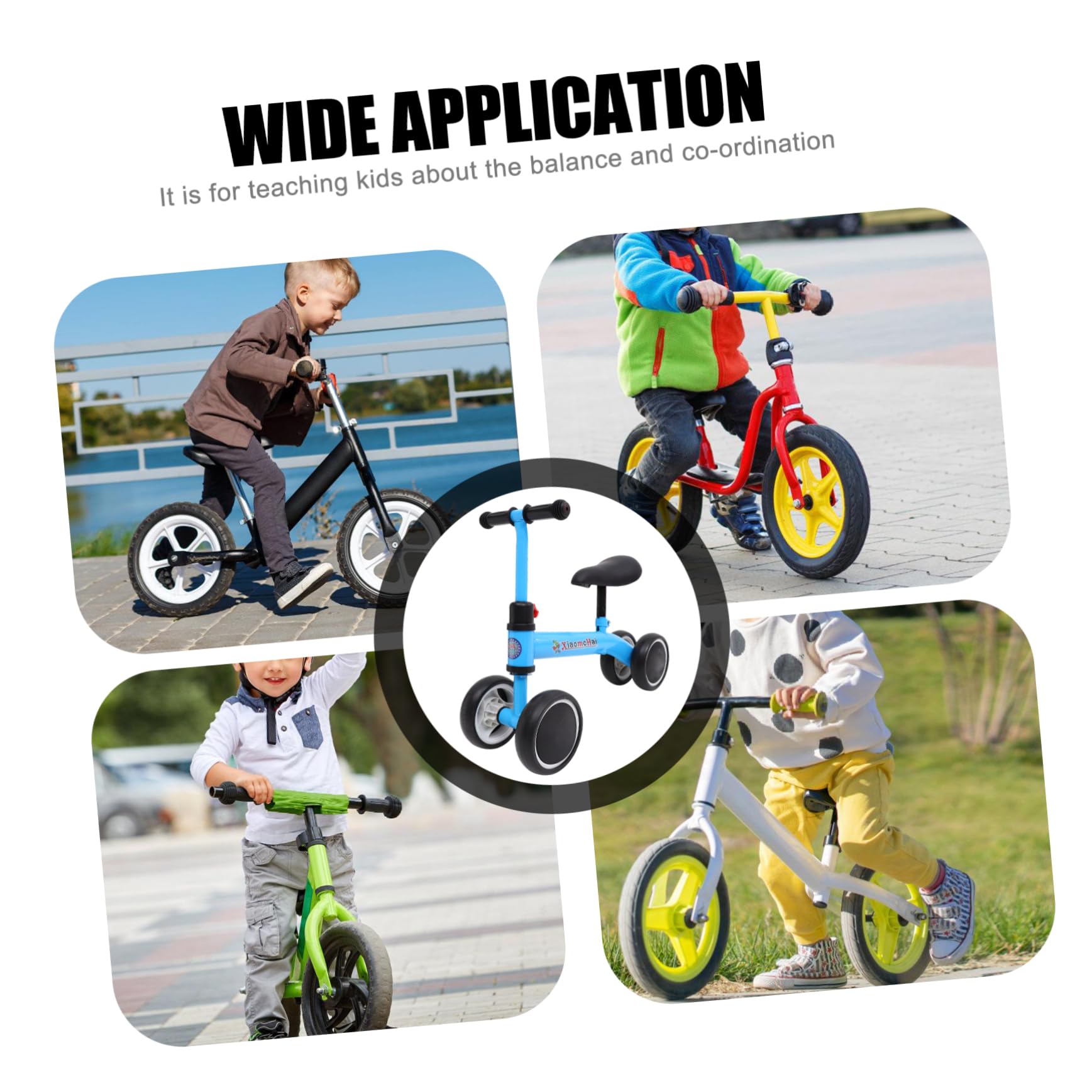 GOOHOCHY Studying Walking Supplies Boys and Girls Walker 1pc Balance Bike Boys and Girls Car Toddler Bike for Balance and Coordination