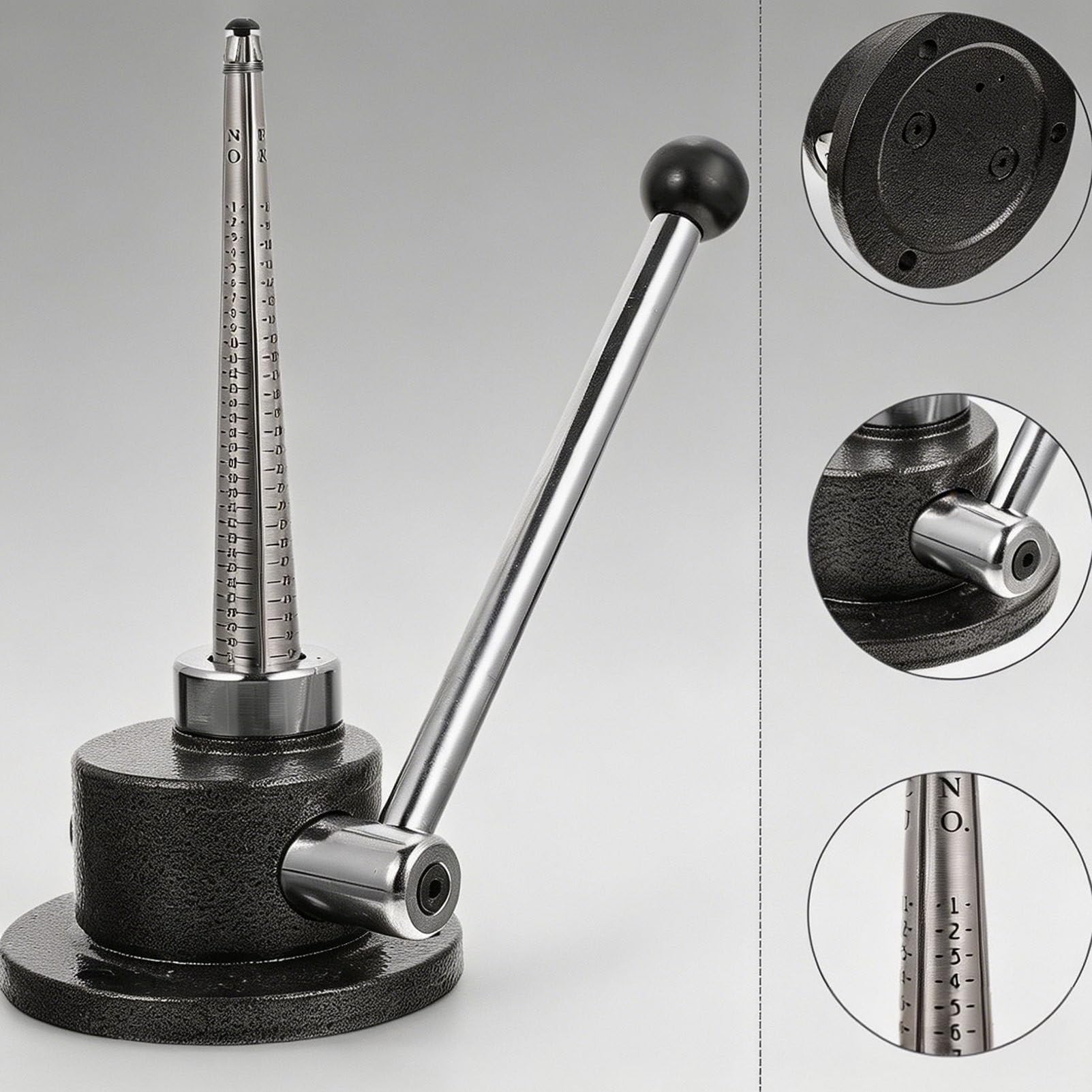Herramienta de expansión de tamaño de anillo para ajuste, calibre de una sola pieza para hacer joyas, perfecto para entusiastas del bricolaje y joyerías, kit de ajuste de anillos