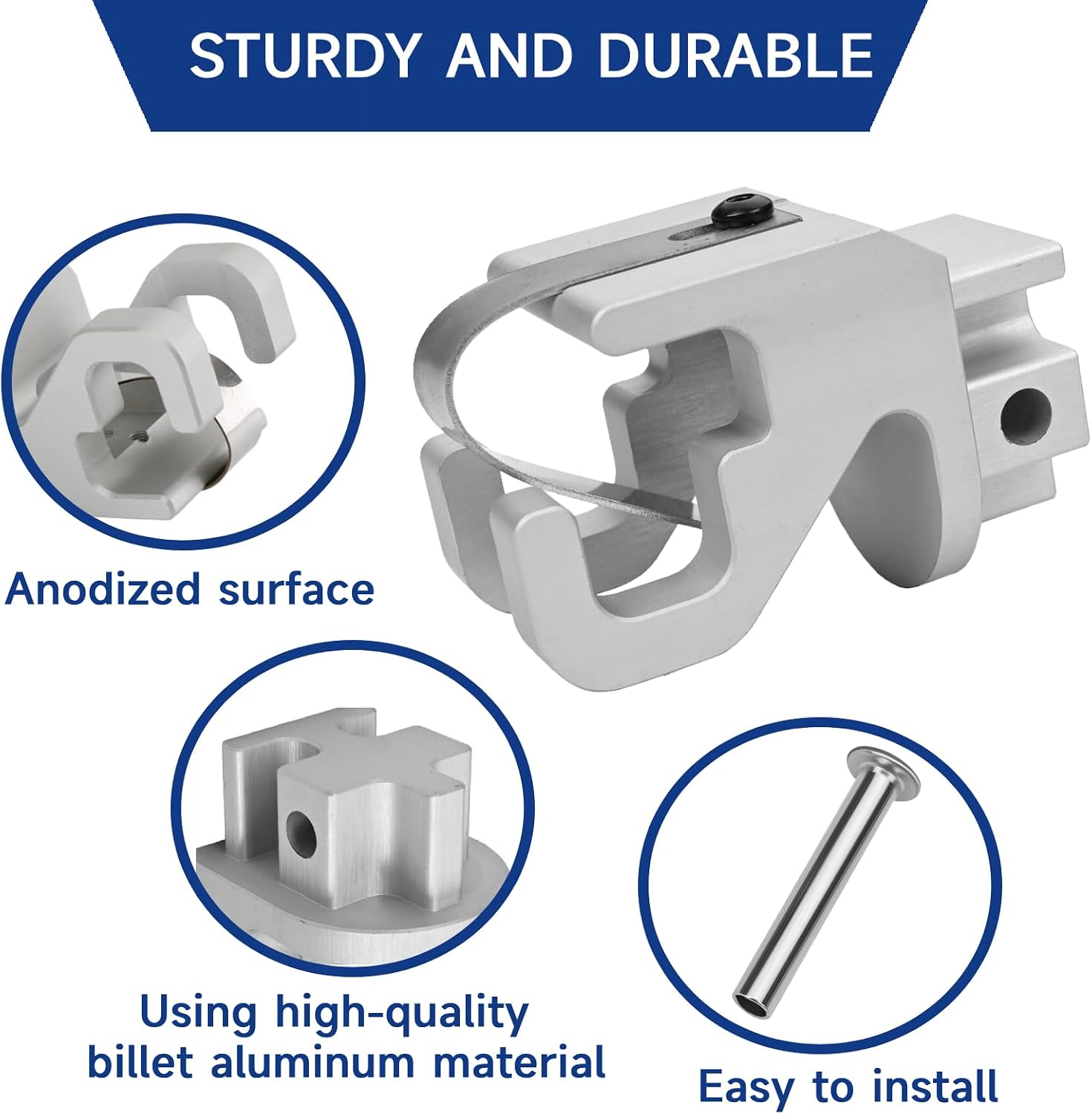 for Dometic Awning Parts for RV Awning, Aluminum RV Rafter Claw Replacement for Sunchaser Awning Parts, RV Awning Rafter Rivet for Dometic Sunchaser II Awning, Heavy Duty