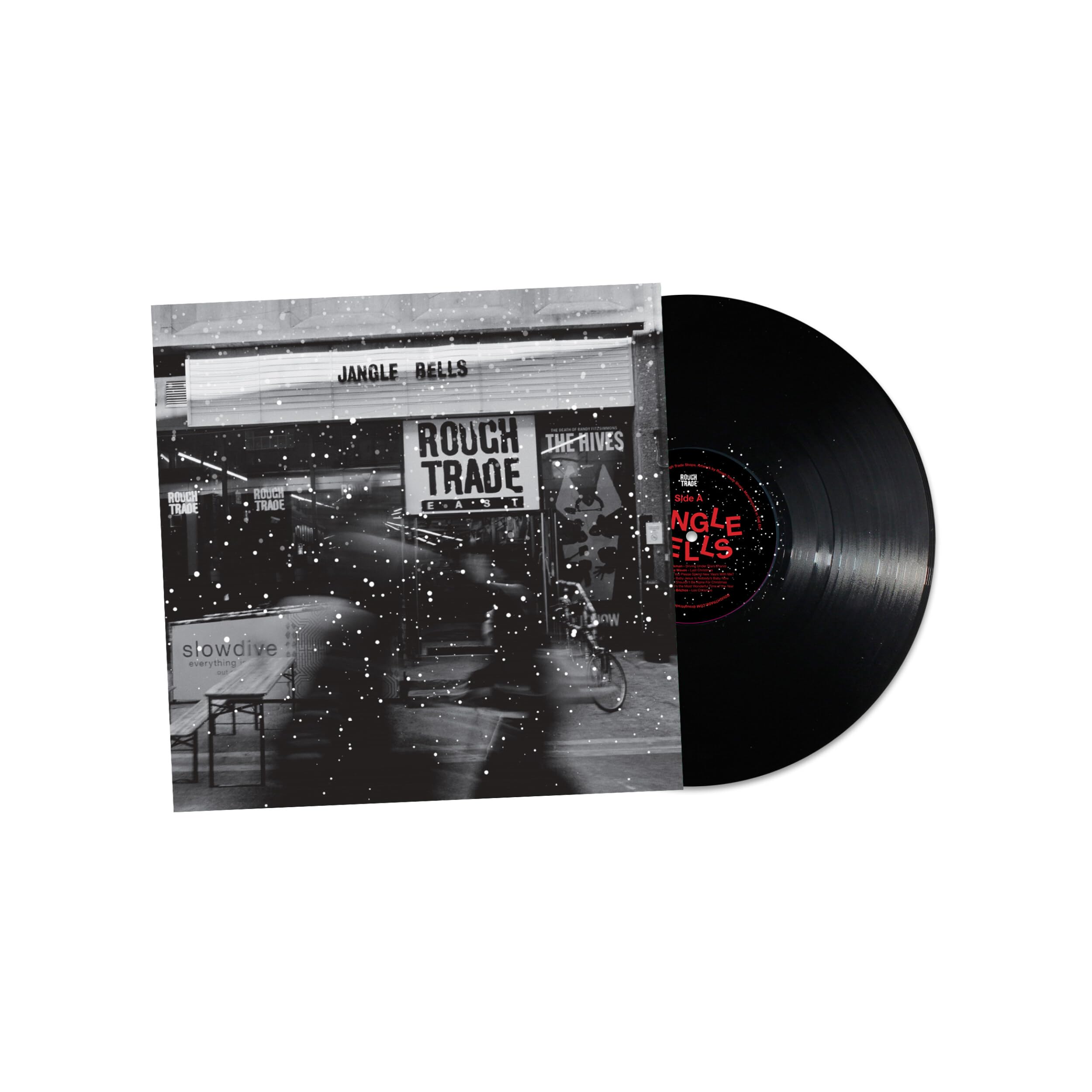 VARIOUS Jangle Bells A Rough Trade Shop Christmas Compilation Black vinyl LP VG+