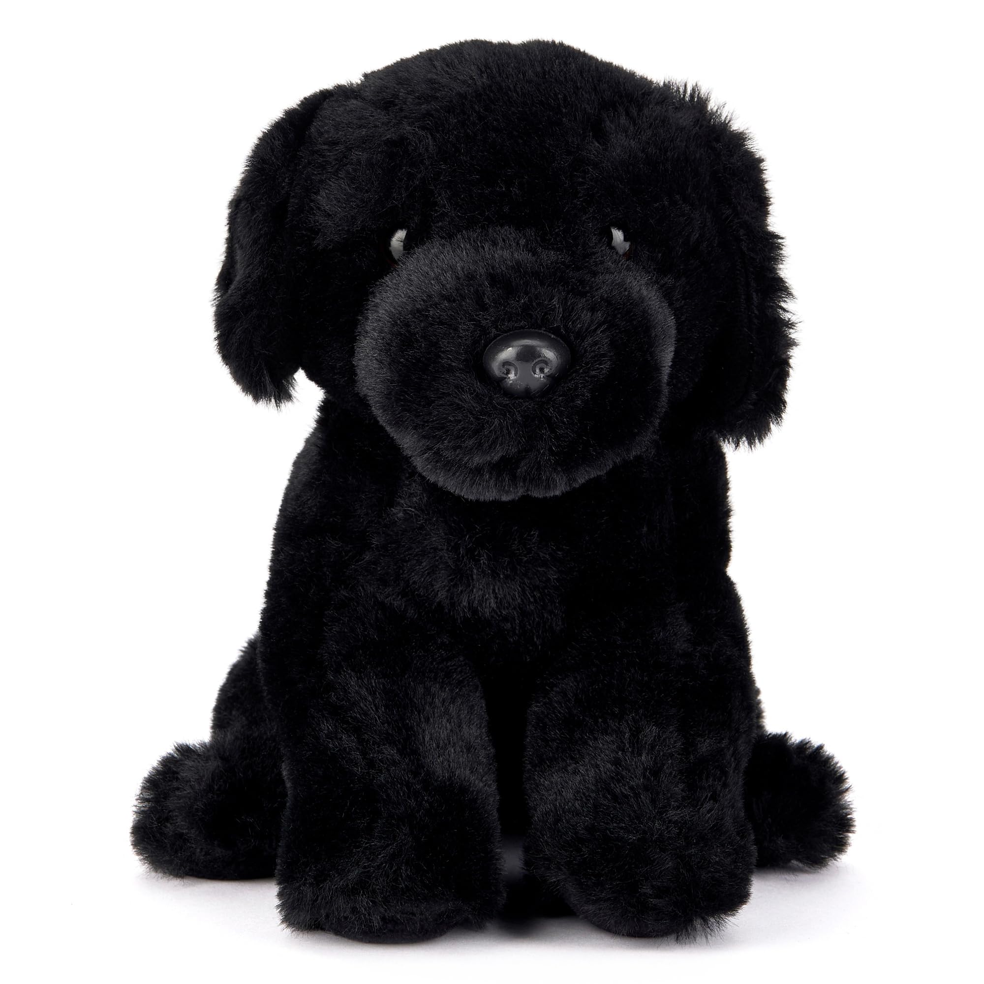 Zappi CoBuddy Black Labrador Plush Dog (20 cm) – Black Labrador Dog Loyal Companion – Soft, Cuddly, 100% Recycled – Perfect Canine Friend