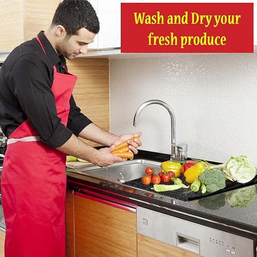 Miniatura 5 de Dualplex Revestimiento extensor de vida de frutas y verduras para cajones de refrigerador, 12 x 15 pulgadas (paquete de 4)  Extiende la vida útil de