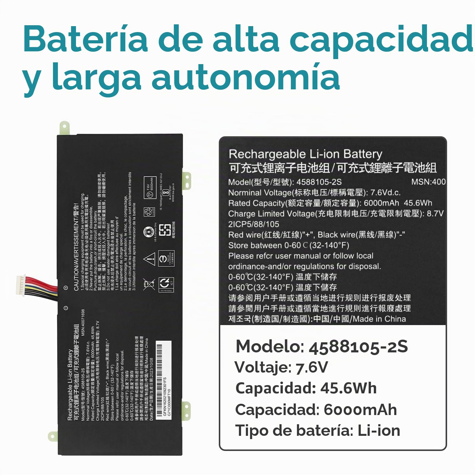 K KYUER Batería para Toshiba Dyna-Book Satellite Pro C50-E C50-G C50-H