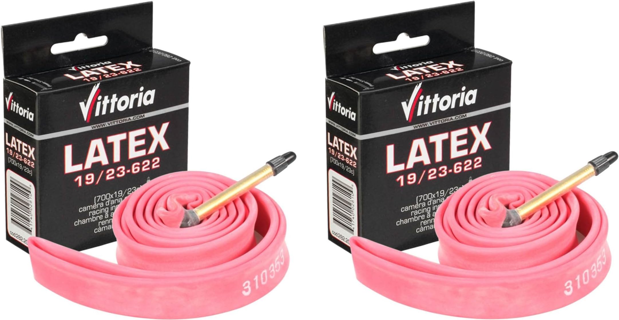 Vittoria Latex Tube 700x19/24 LV51 Presta Valve - PAIR (2 TUBES)