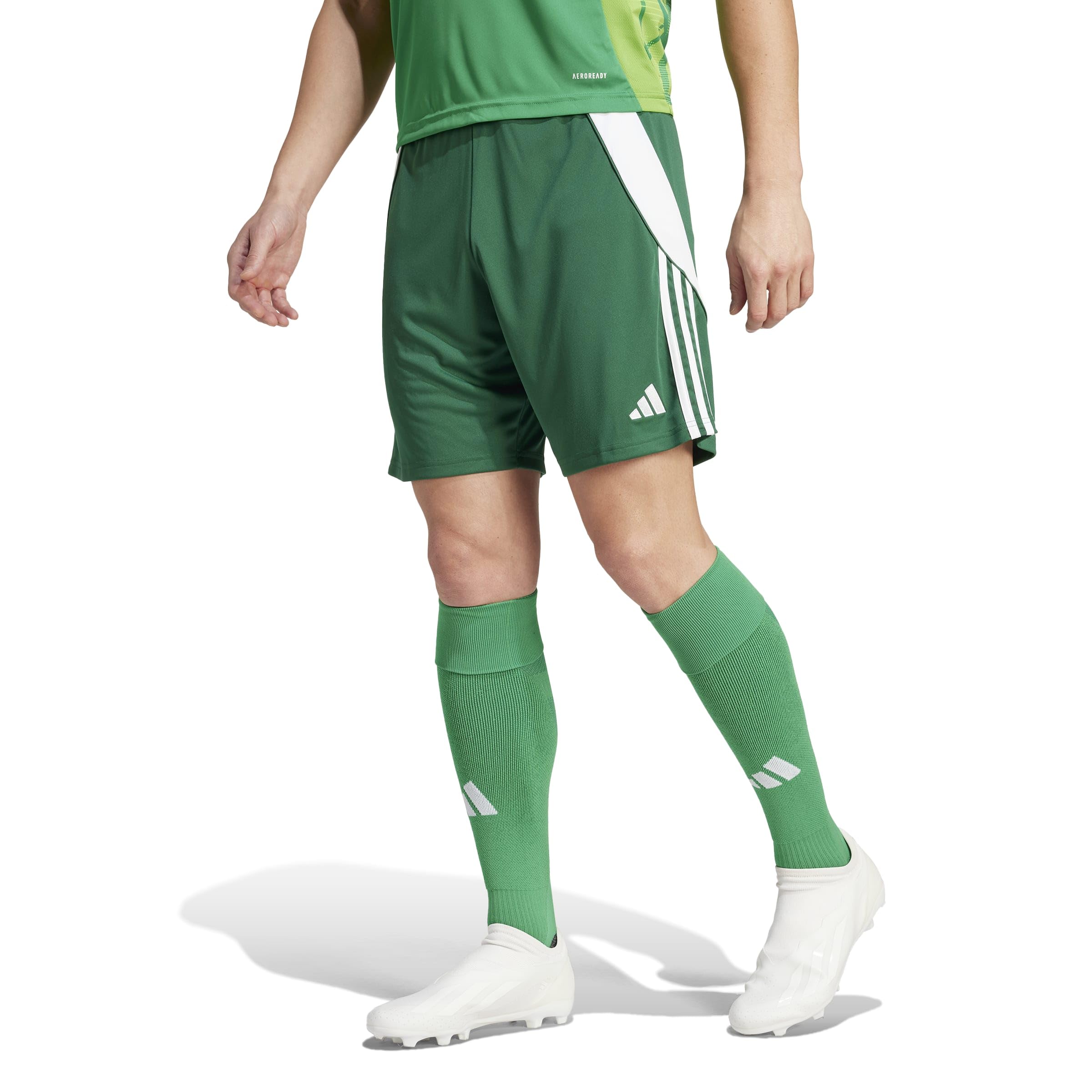 adidas Men's Tiro24 Shorts, Team Dark Green/White, XL