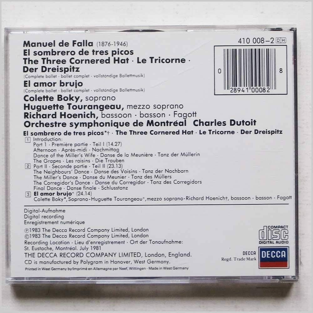 ミュージック DECCA SOUND DUTOIT MONTREAL ミュージック DECCA SOUND DUTOIT MONTREAL THE DECCA SOUND