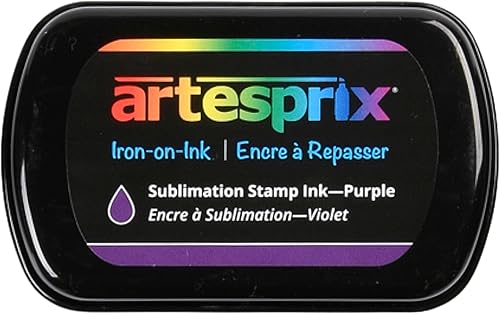 Artesprix Almohadilla de tinta de sublimación para manualidades, estampado y pintura, color morado