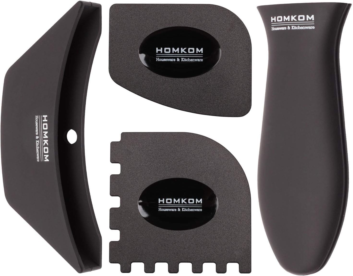 Handle Holder Pan Scraper Grill Scraper Silicone Hot Handle Holder for Cast Iron