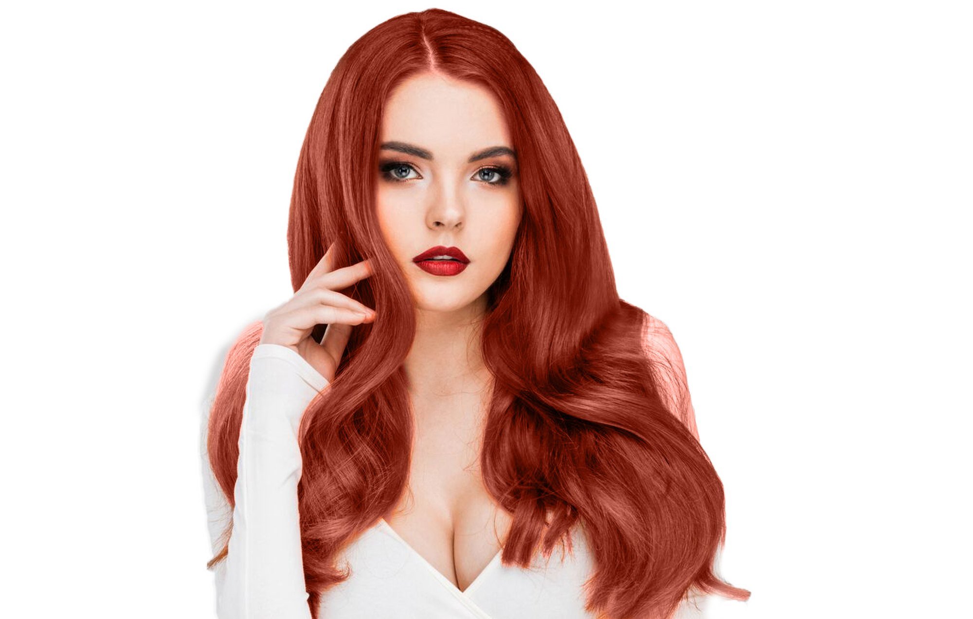 Hair2heart Tape Extensions Echthaar Gewellt – 40 Strähnen à 2.5g, 60 Cm, Farbe 8/03 Hellblond