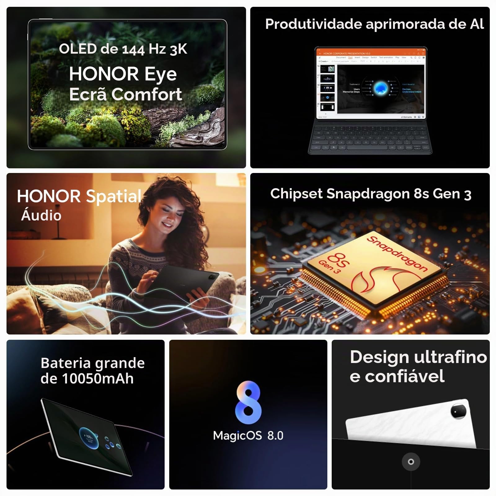 HONOR Magic Pad 2 12 GB 256 GB Tablet, 66 W Supercharge, 12,3