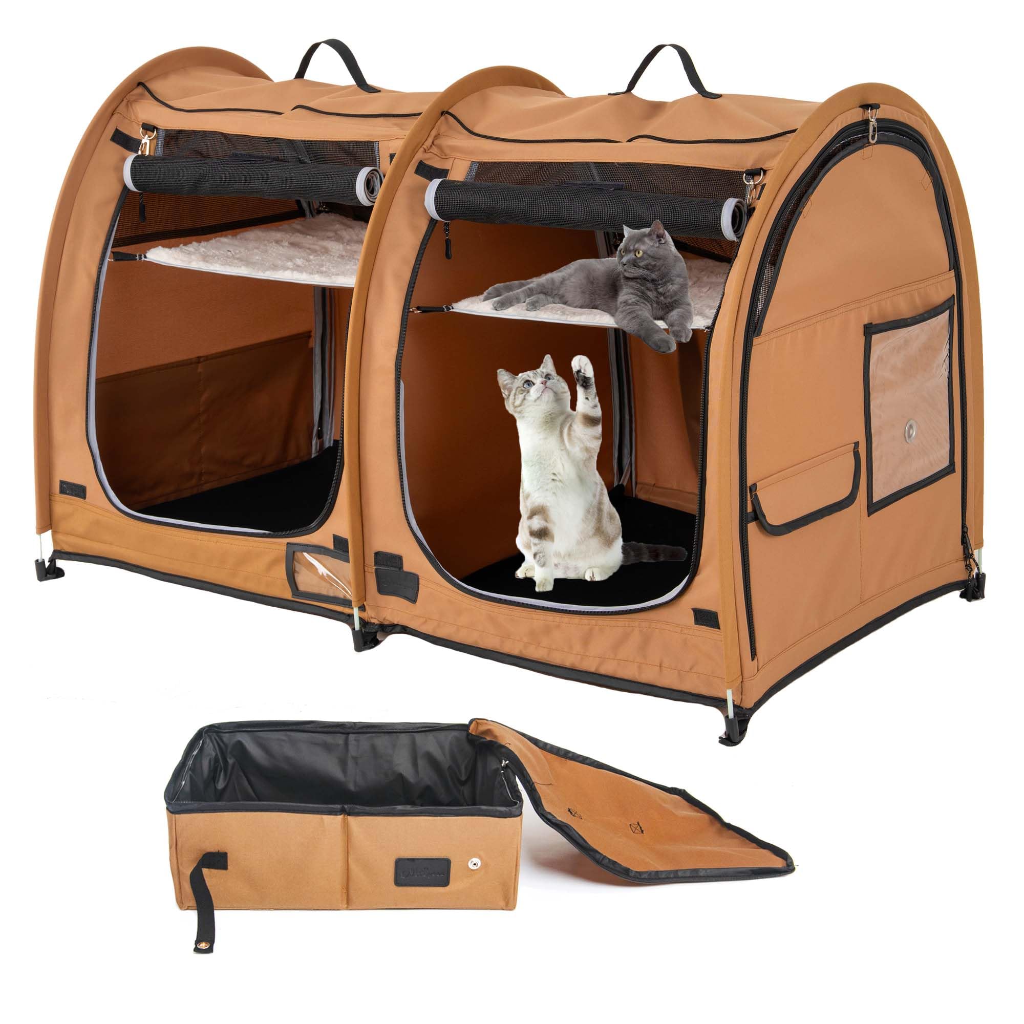 Amazon.com : Mispace Portable Twin Compartment Show House Cat Cage Amazon.com : Mispace Portable Twin Compartment Show House Cat Cage