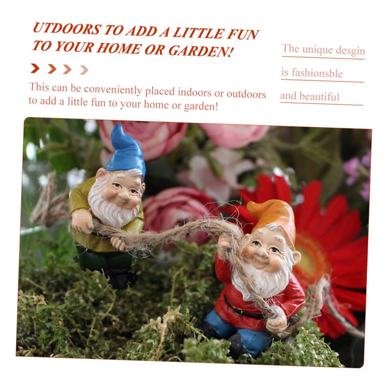 Toddmomy 2 Sätze Garten Resin Lustige Bonsai Dekoration Für Blumentöpfe Lebensechte GNOME Für Garten Und Perfektes Ornament Für Außenbereiche 4 Stück * 2