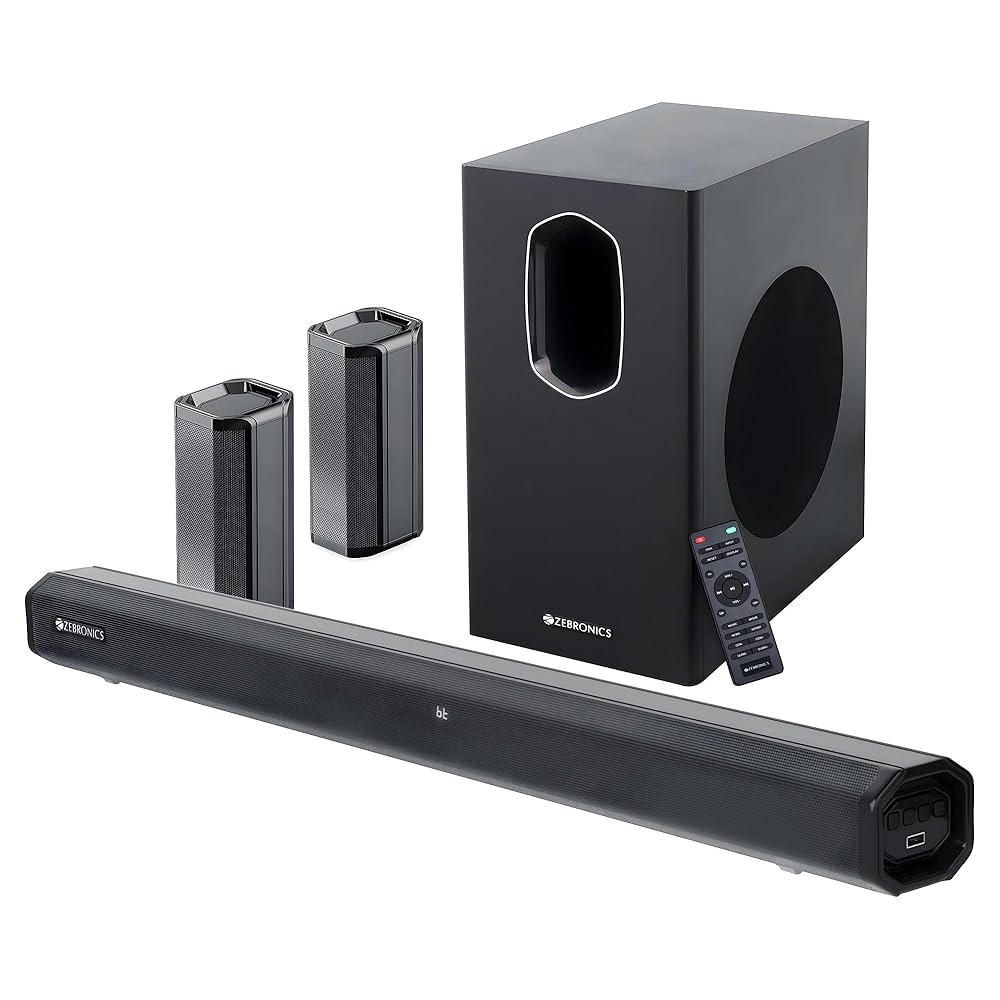 ZEBRONICS Juke BAR 7600 Soundbar, 300 Watts, 5.1 Surround
