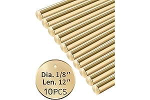 Brass Rods 1/8 x 12": A Versatile Knife Handle Material for DIY Projects
