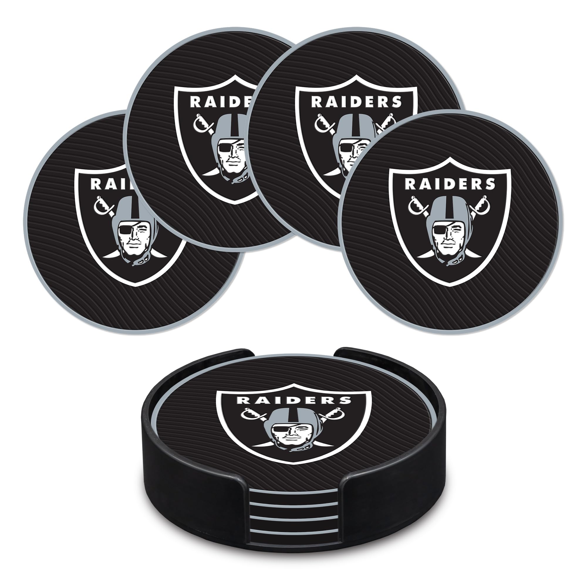 Rico Industries NFL Football Classic Favorites: PVC Coaster Set (4-Pack)