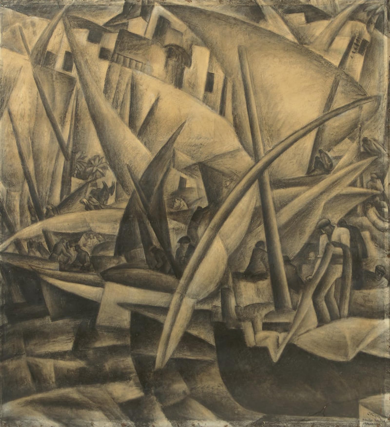 Cuadro pintura al óleo moderno y clásico de Palma de Mallorca por Leo Gestel 5