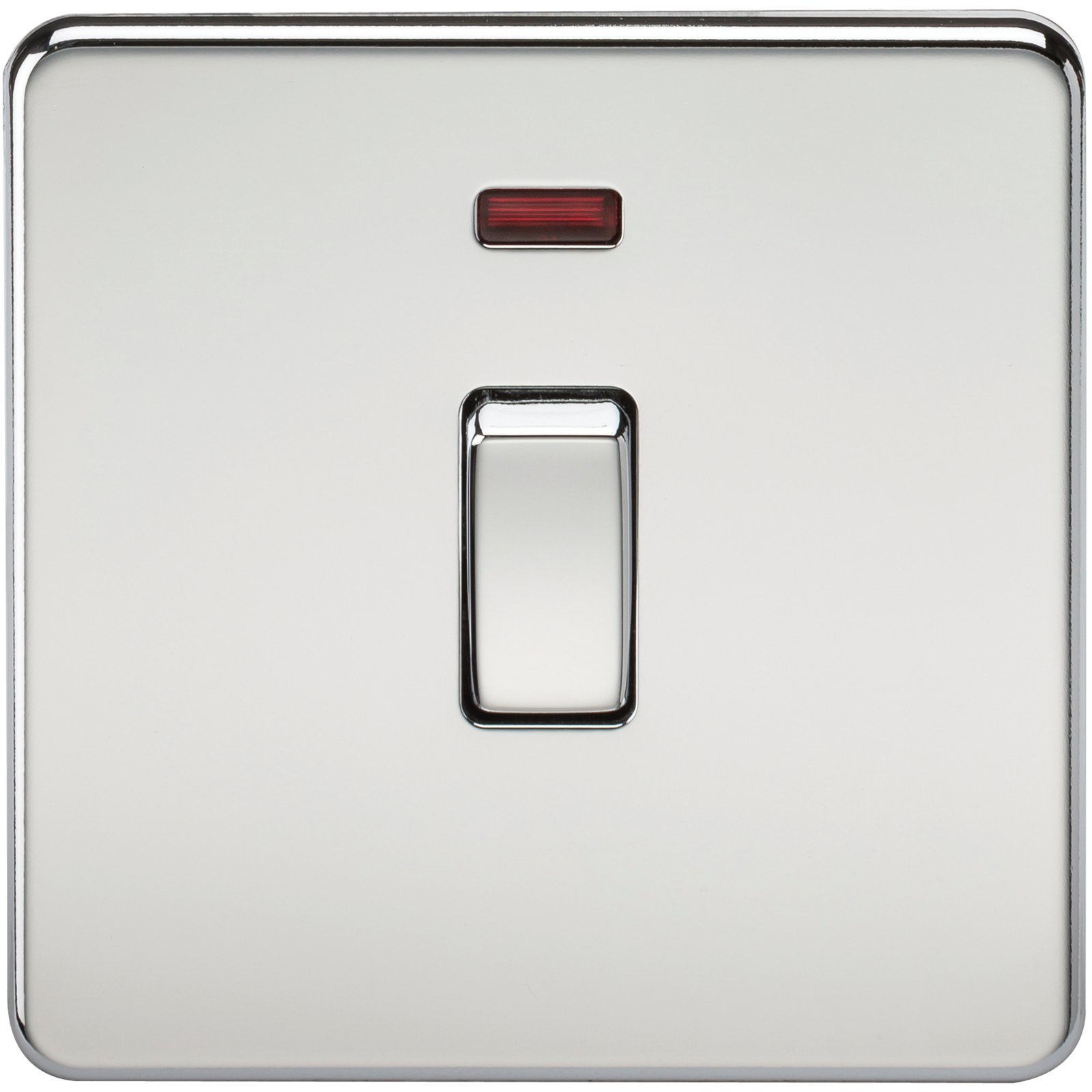 KnightsbridgeSF8341NPC Screwless 20 A 1-Gang DP Switch, Polished Chrome with Neon